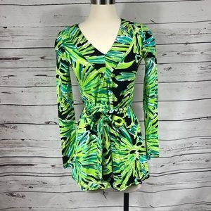 Lilly Pulitzer Green Printed Dress‎